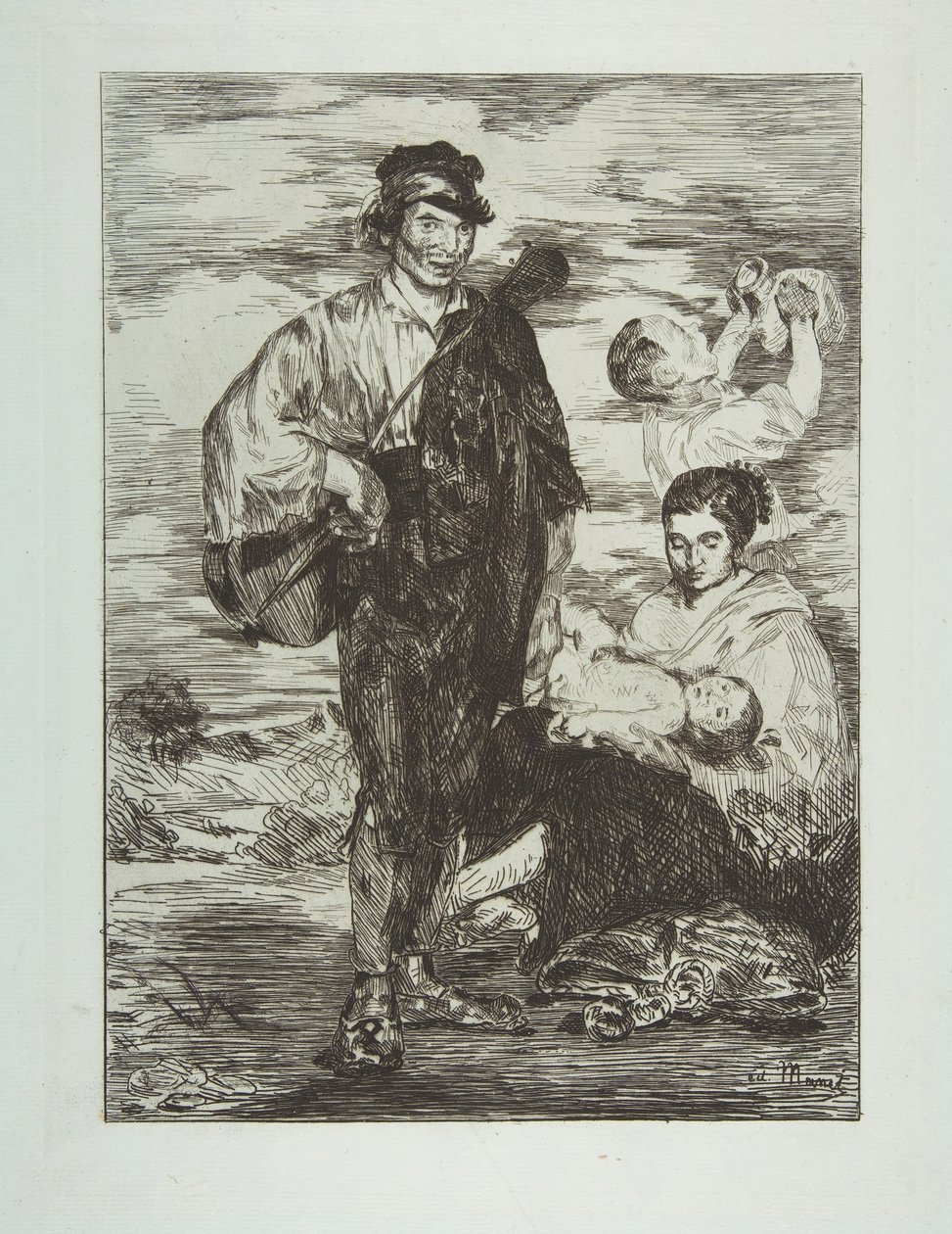 Sigøjnerne Les Gitanos, 1862. af Édouard Manet