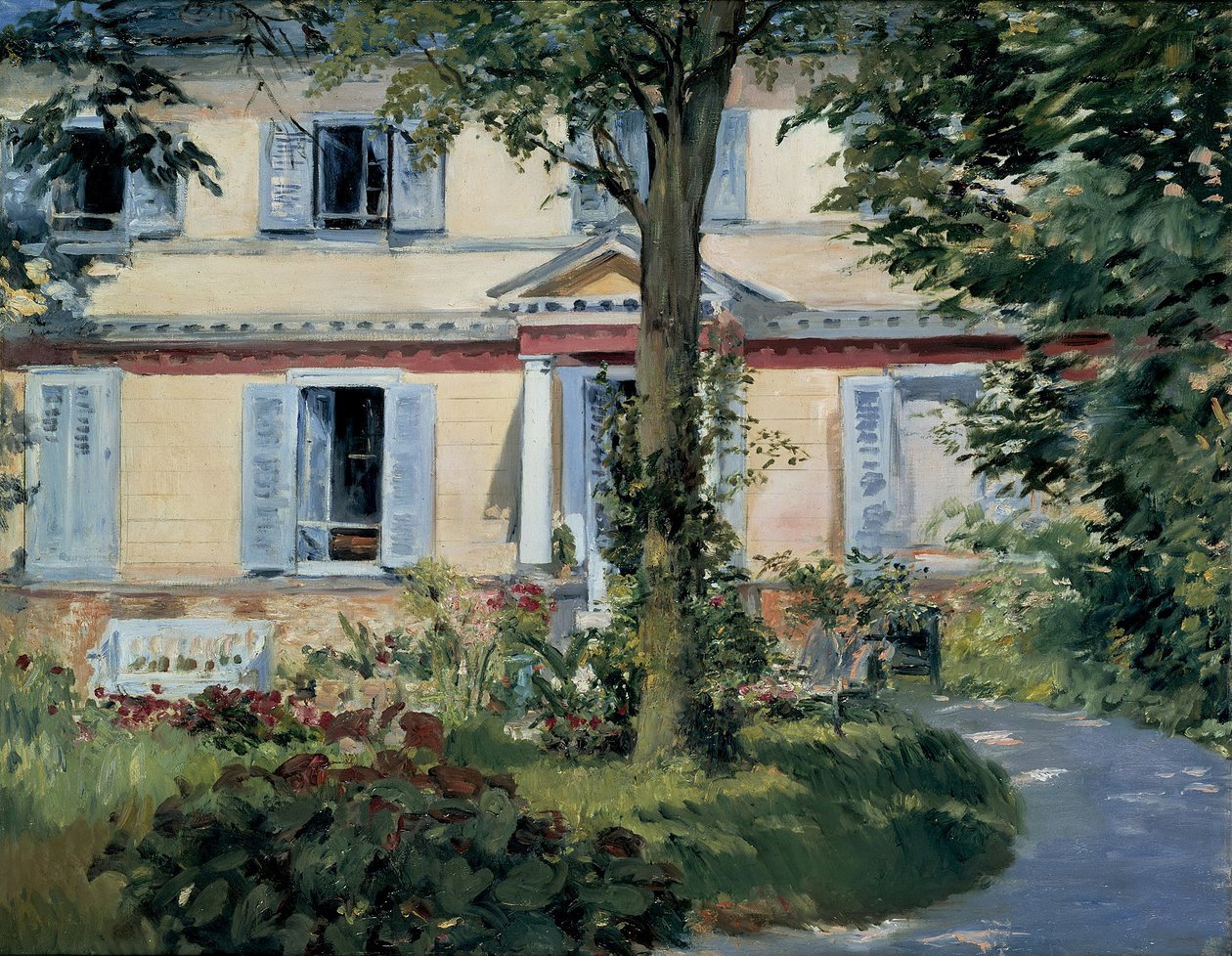 Huset i Rueil af Édouard Manet