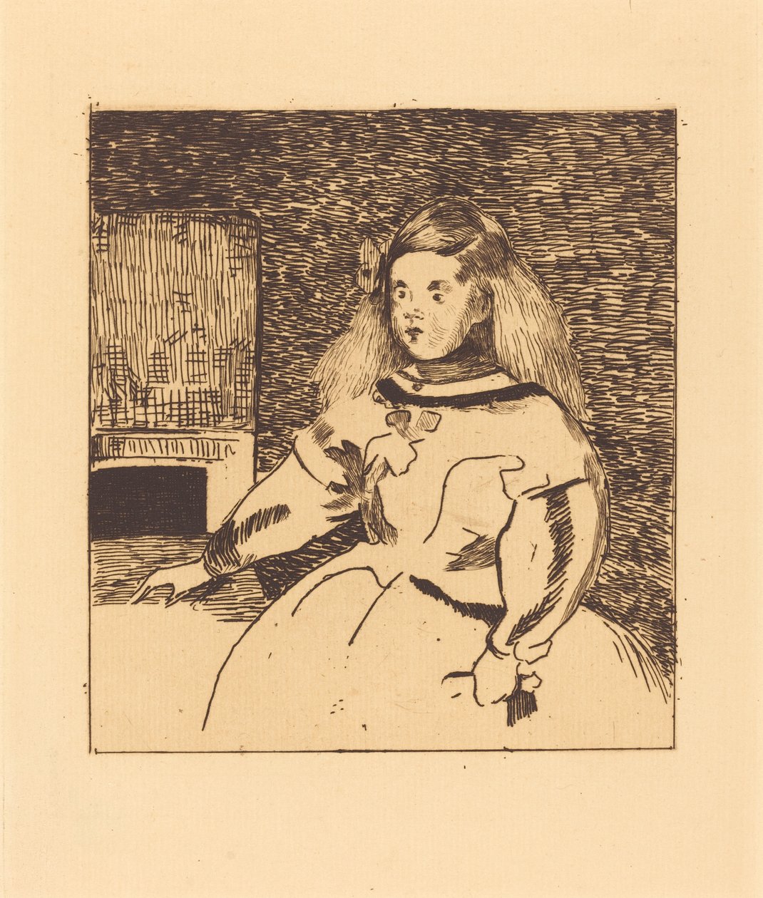 Infanta Marguerite Infante Marguerite, 1861. af Édouard Manet