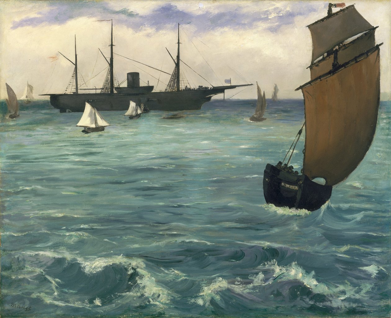 "Kearsarge" ved Boulogne af Édouard Manet