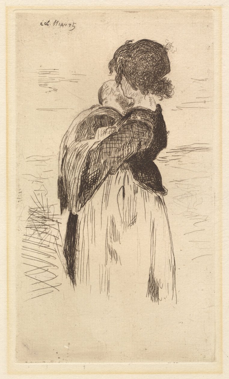 Den lille pige Le petite fille, 1862. af Édouard Manet