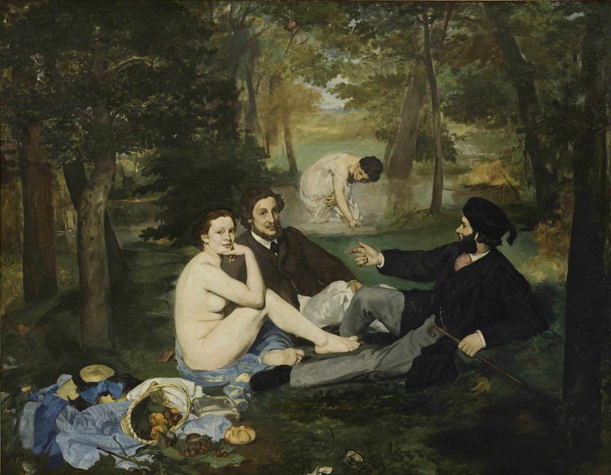 Frokosten på græsset, 1863 af Édouard Manet