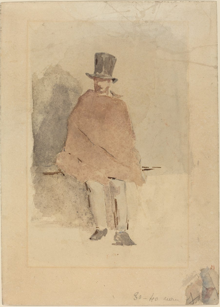 Manden i den høje hat, 18581859. af Édouard Manet