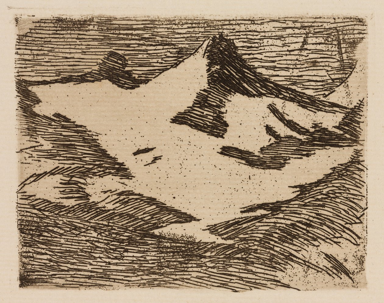 Bjerget, planche 2 fra Le Fleuve af Édouard Manet