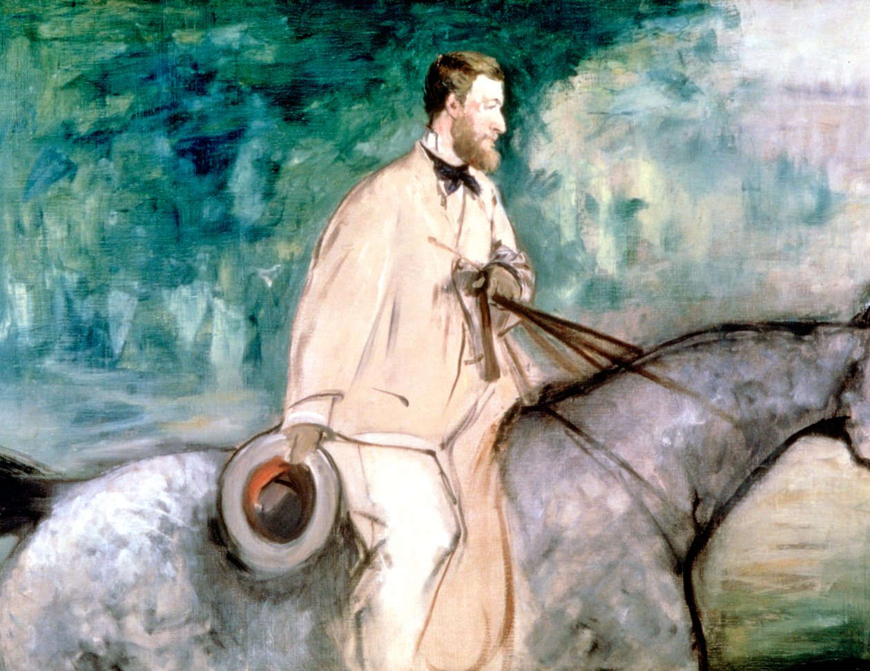 Maleren Guillaumin til hest, 1870 af Édouard Manet