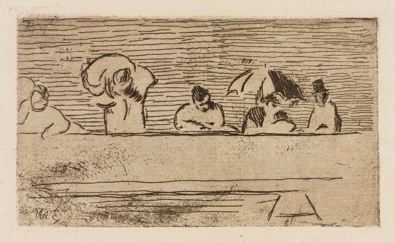 Broens brystning, planche 5 fra Le Fleuve af Édouard Manet