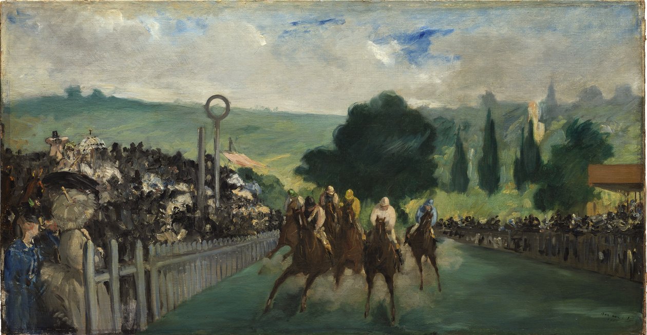 Løbene i Longchamp, 1866 af Édouard Manet