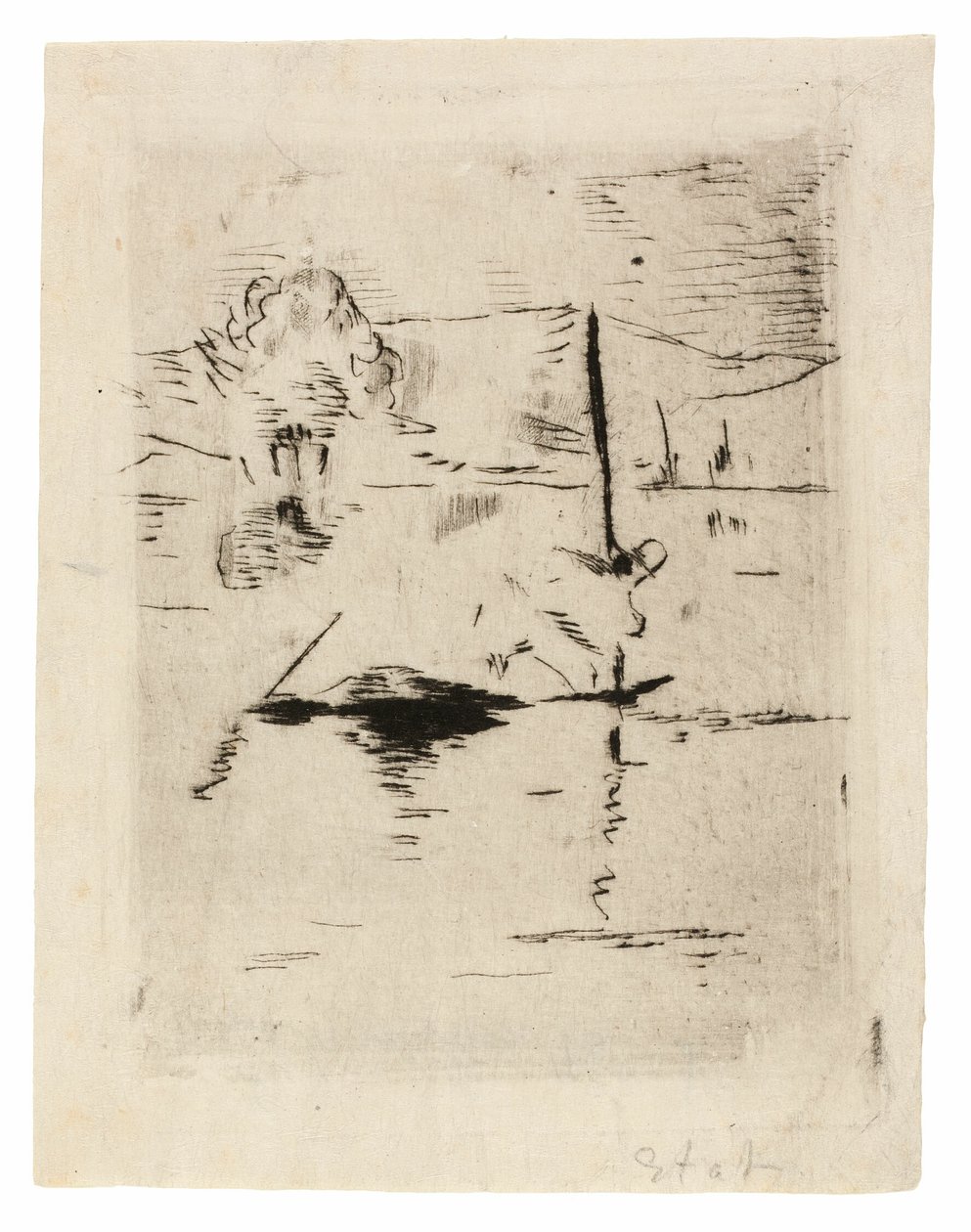 Floden på sletten af Édouard Manet