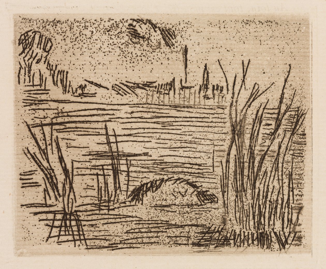 Floden på sletten, planche 4 fra Le Fleuve af Édouard Manet