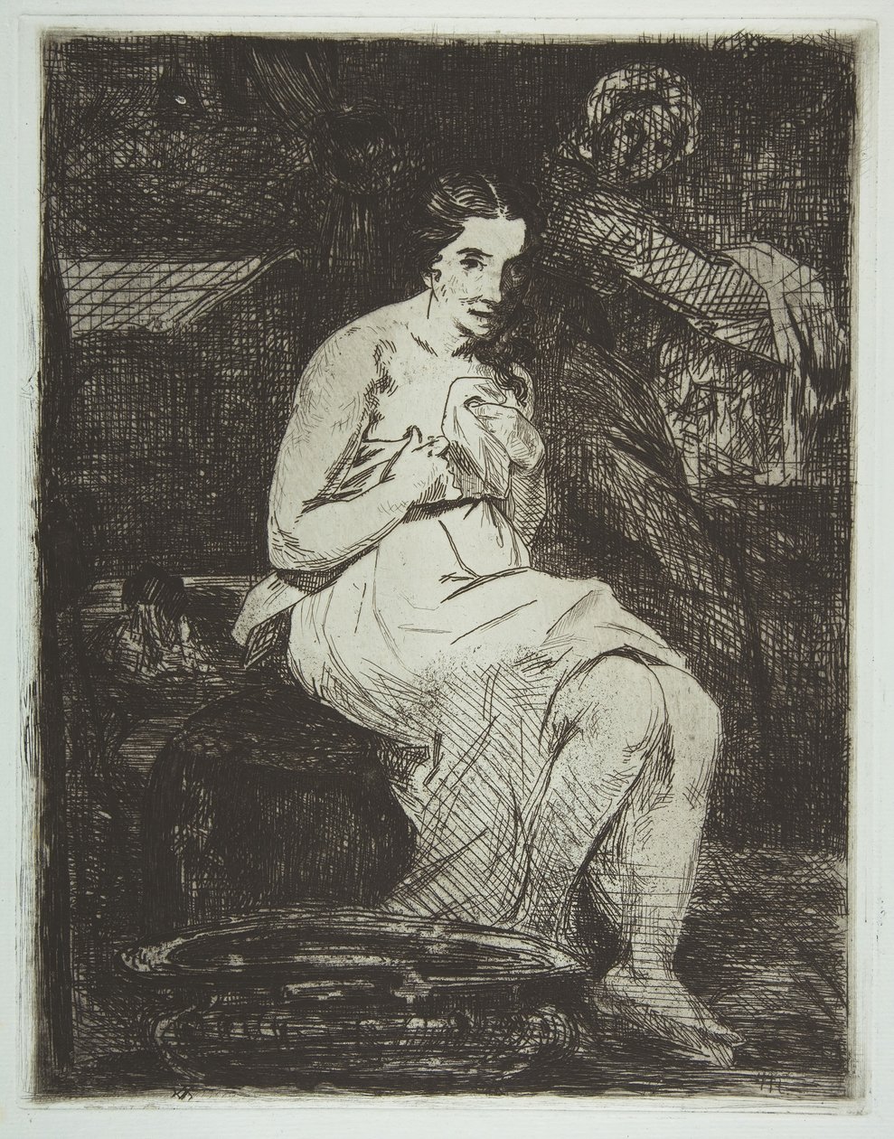 Toilettet, 1861-62. af Édouard Manet