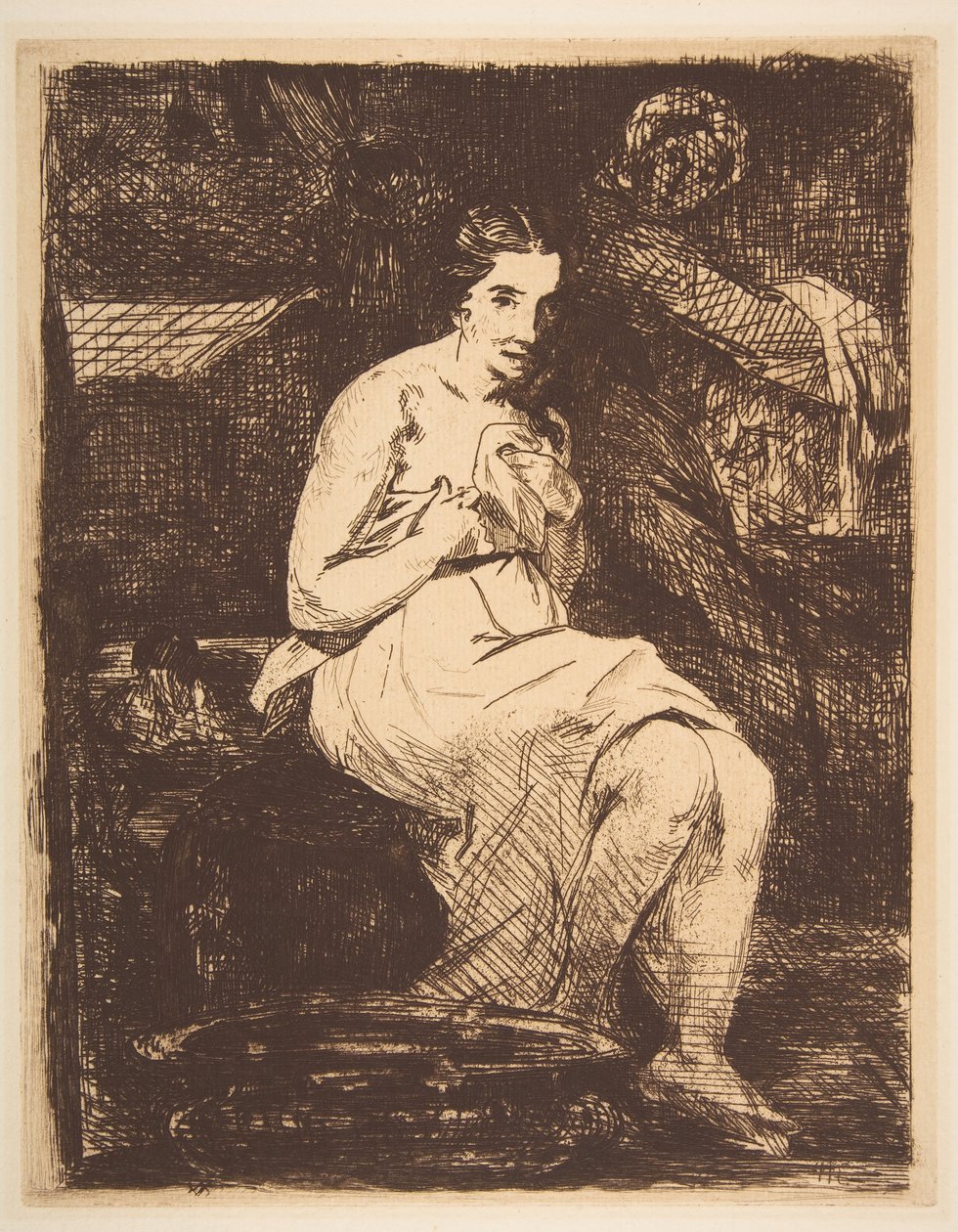 Toilettet, 1862. af Édouard Manet