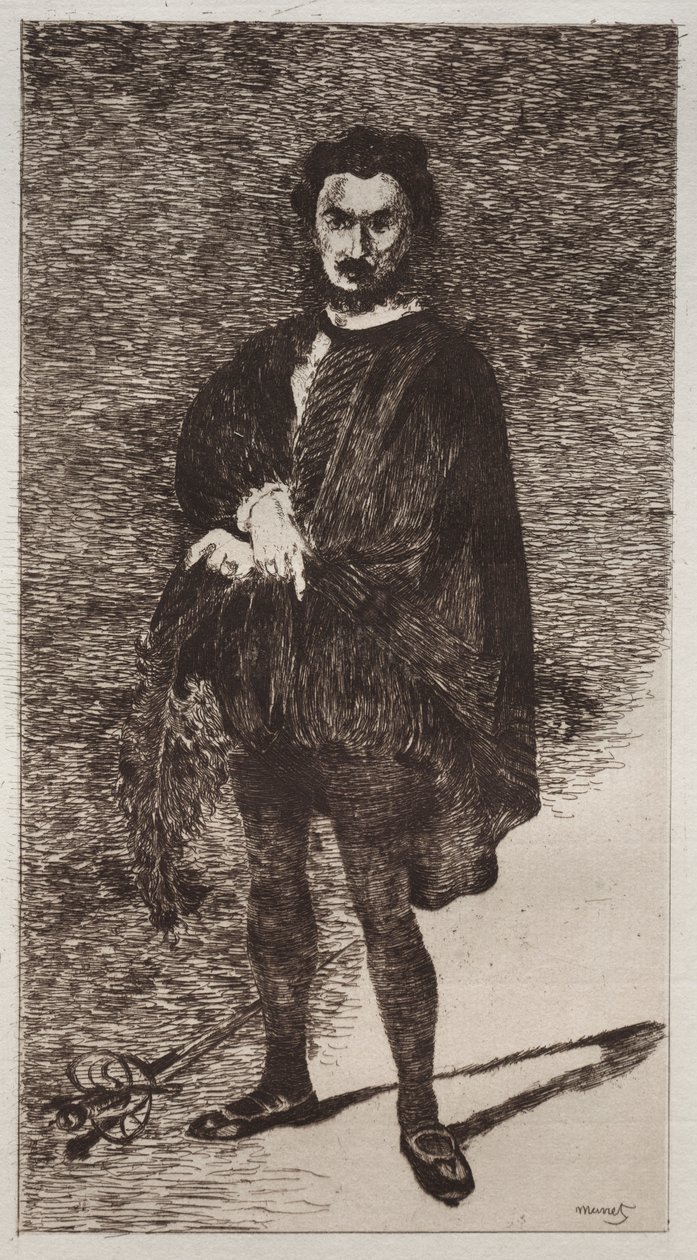 Den tragiske skuespiller af Édouard Manet
