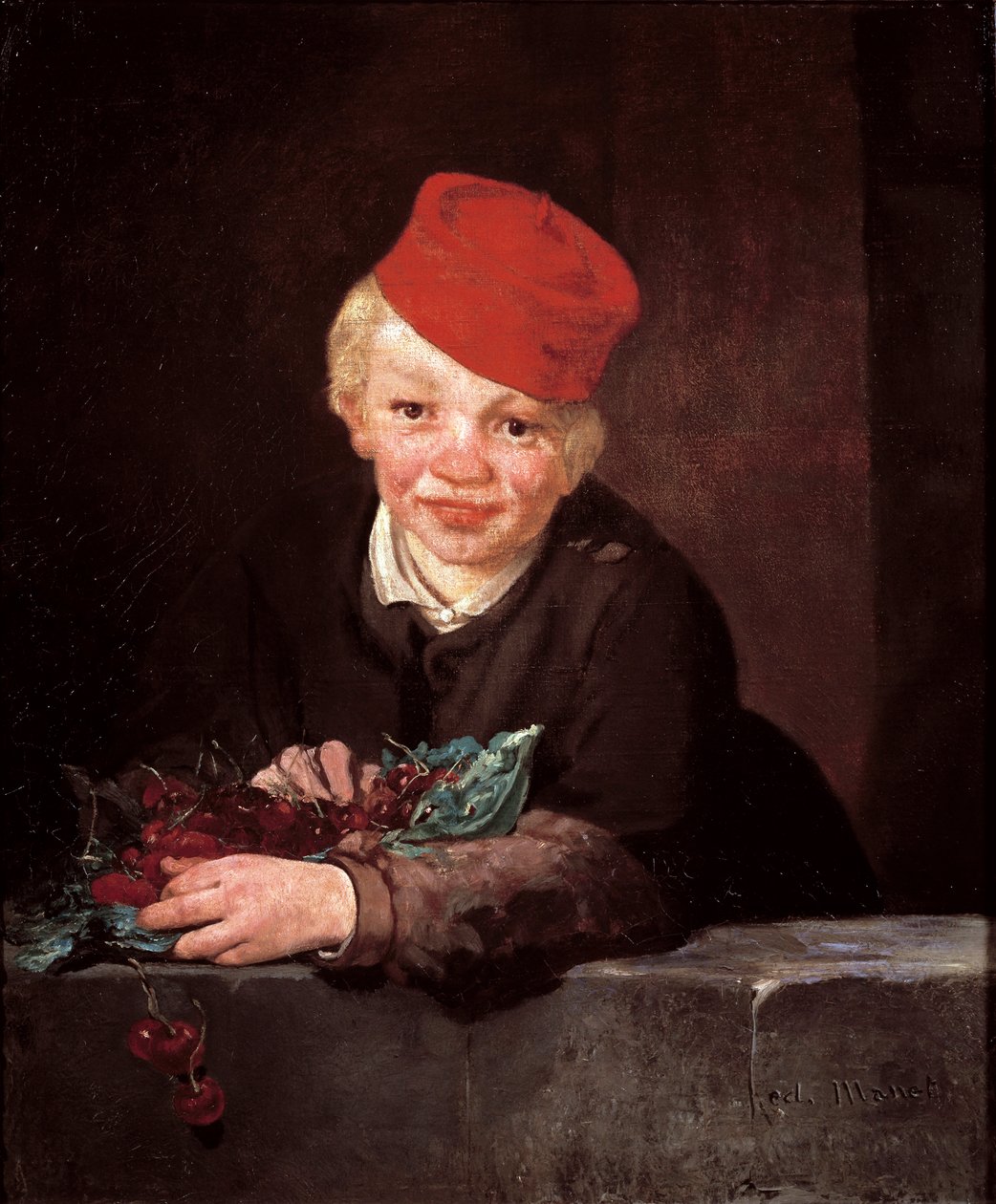 Kirsebærtyven Maleri af Edouard Manet (1832-1883) 1859 ca. Sol. 65,5x54,5 cm Oeiras (Lissabon), Gulbenkian Foundation af Édouard Manet