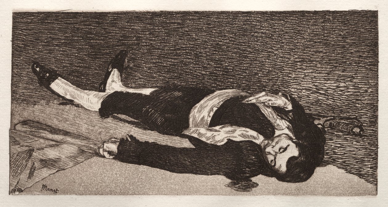 dødbringende tyrefægter af Édouard Manet
