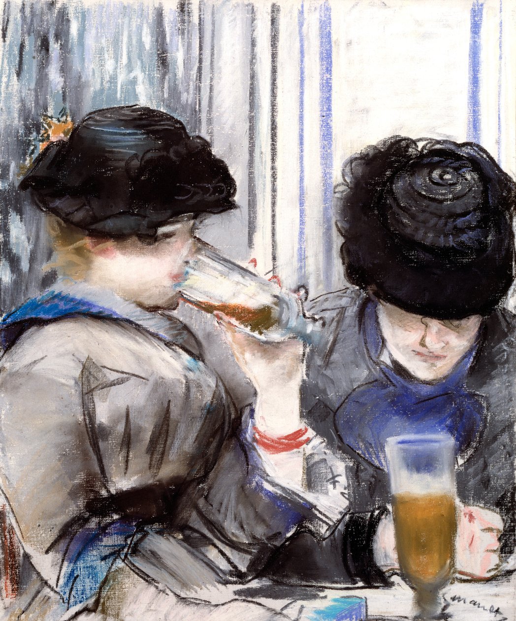 Kvinder drikker øl af Édouard Manet