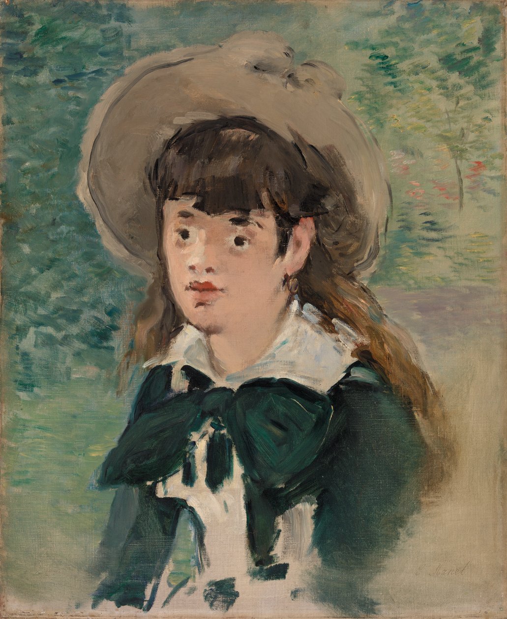 Ung pige på en bænk af Édouard Manet
