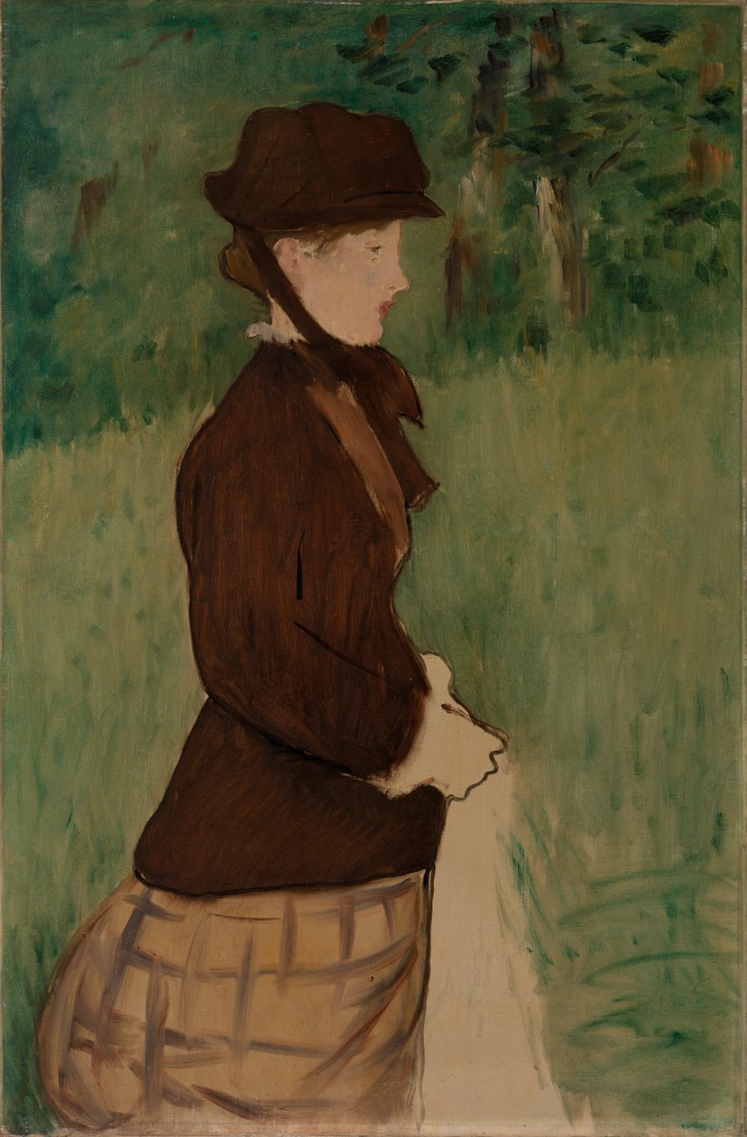 Ung kvinde i en have af Édouard Manet