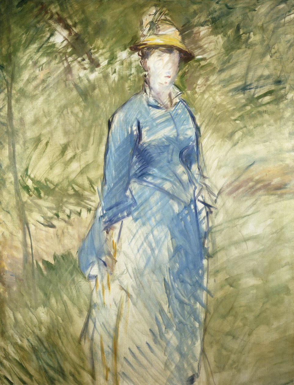 Ung kvinde i det grønne; Ung kvinde i det grønne, 1882 af Édouard Manet