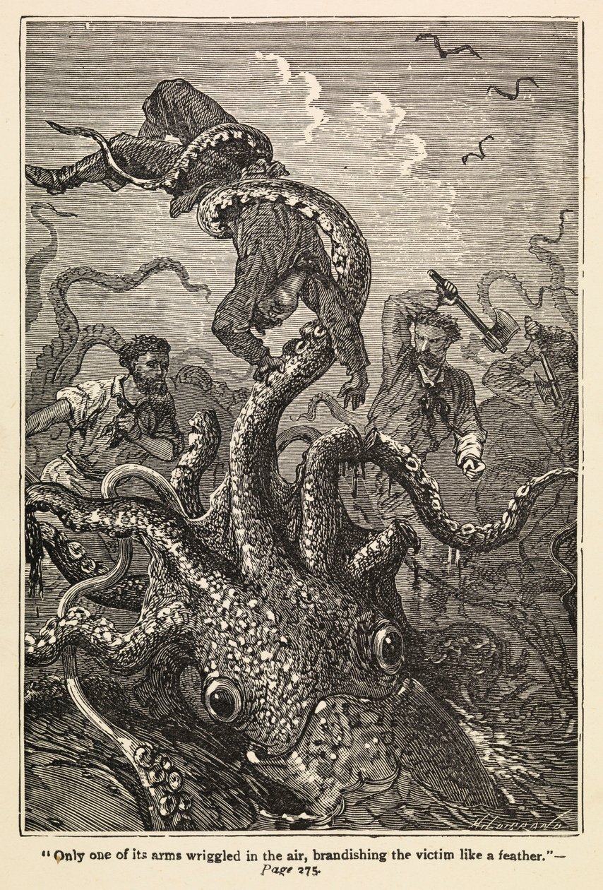 Tyve tusinde ligaer under havet af Edouard & Neuville Alphonse Marie Adolphe de (1835 85) Riou