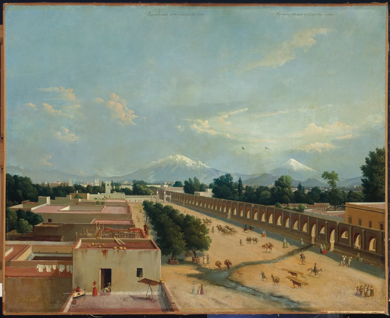 Chapultepec-akvædukten af Edouard Pingret