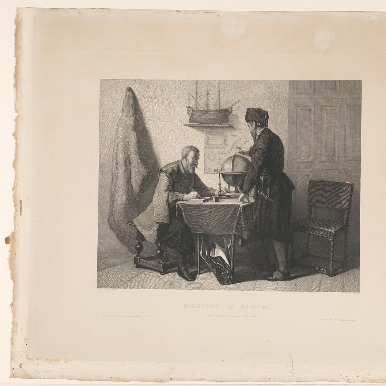 Willem Barendsz og Jacob van Heemskerck af Edouard Taurel