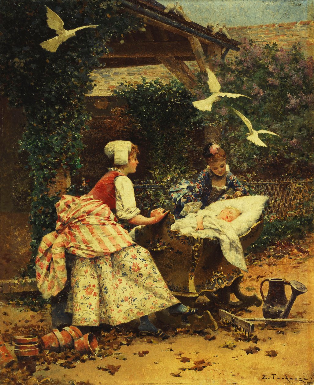 Fredelig slumring, af Edouard Toudouze