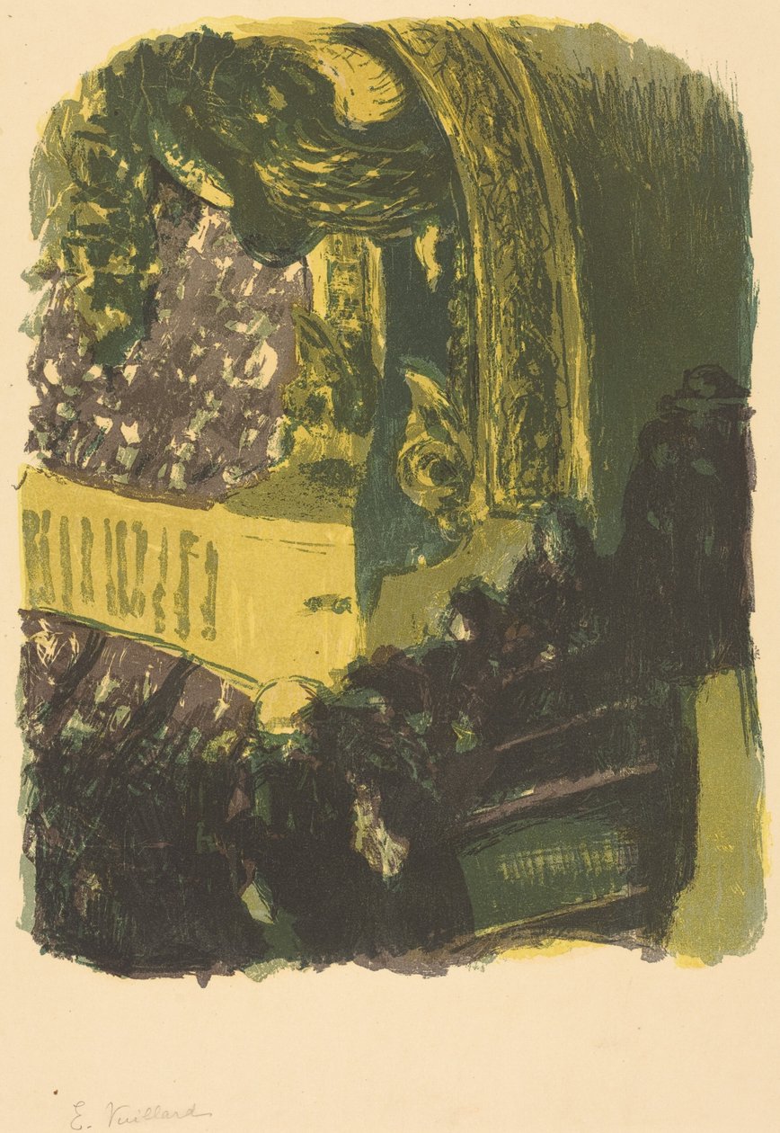 Eine Galerie im Gymnasium af Edouard Vuillard