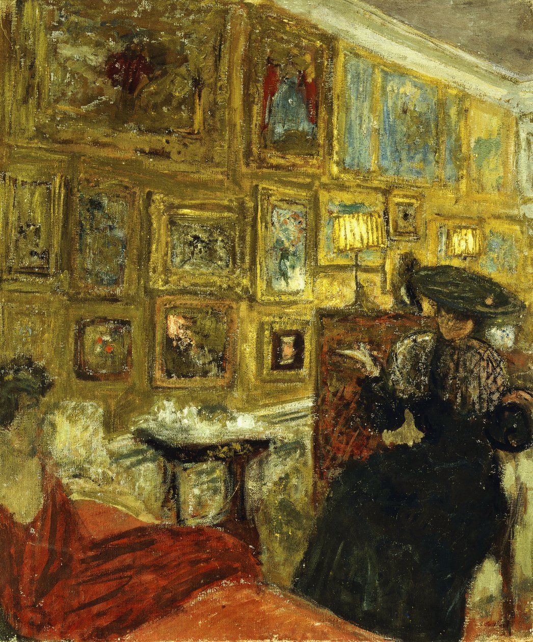 Et Besøg i Hessels; Besøget i Hesels, ca. 1908 af Edouard Vuillard