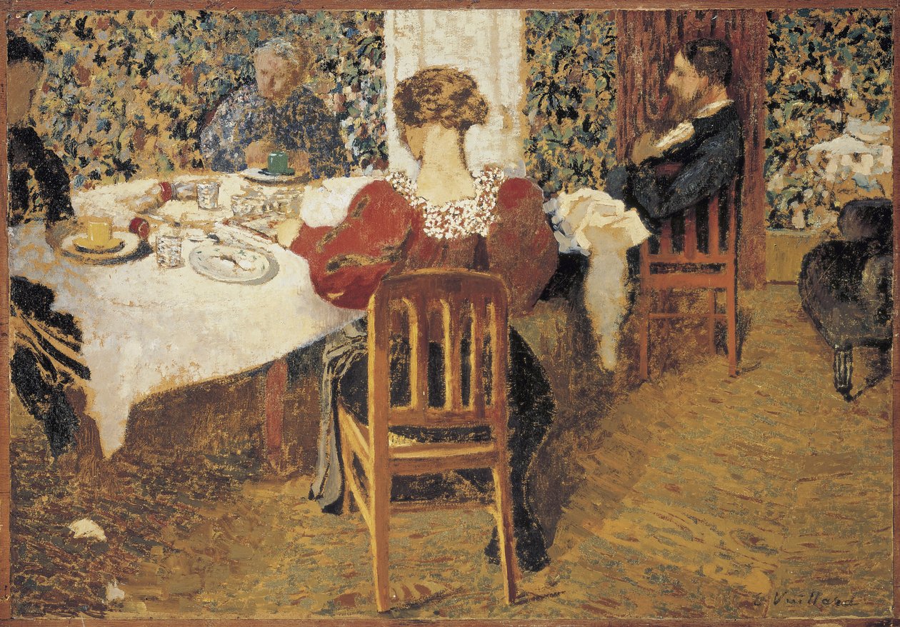 Ved bordet Le Dejeuner, 1892 af Edouard Vuillard