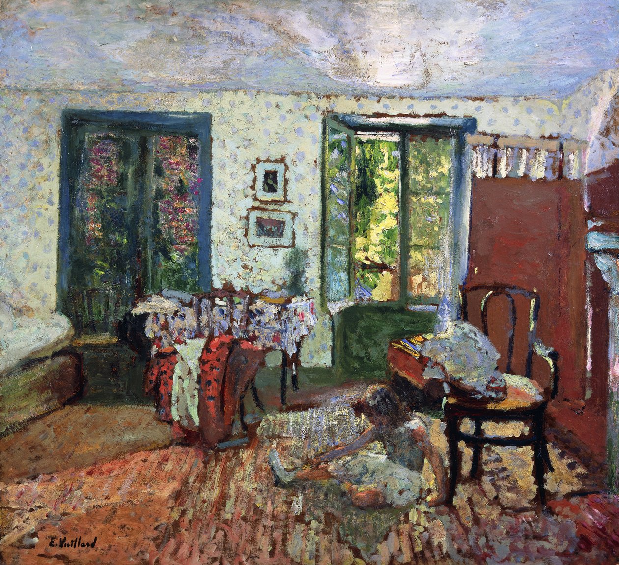 Annette i et interiør; Annette i et interiør, ca. 1903 af Edouard Vuillard
