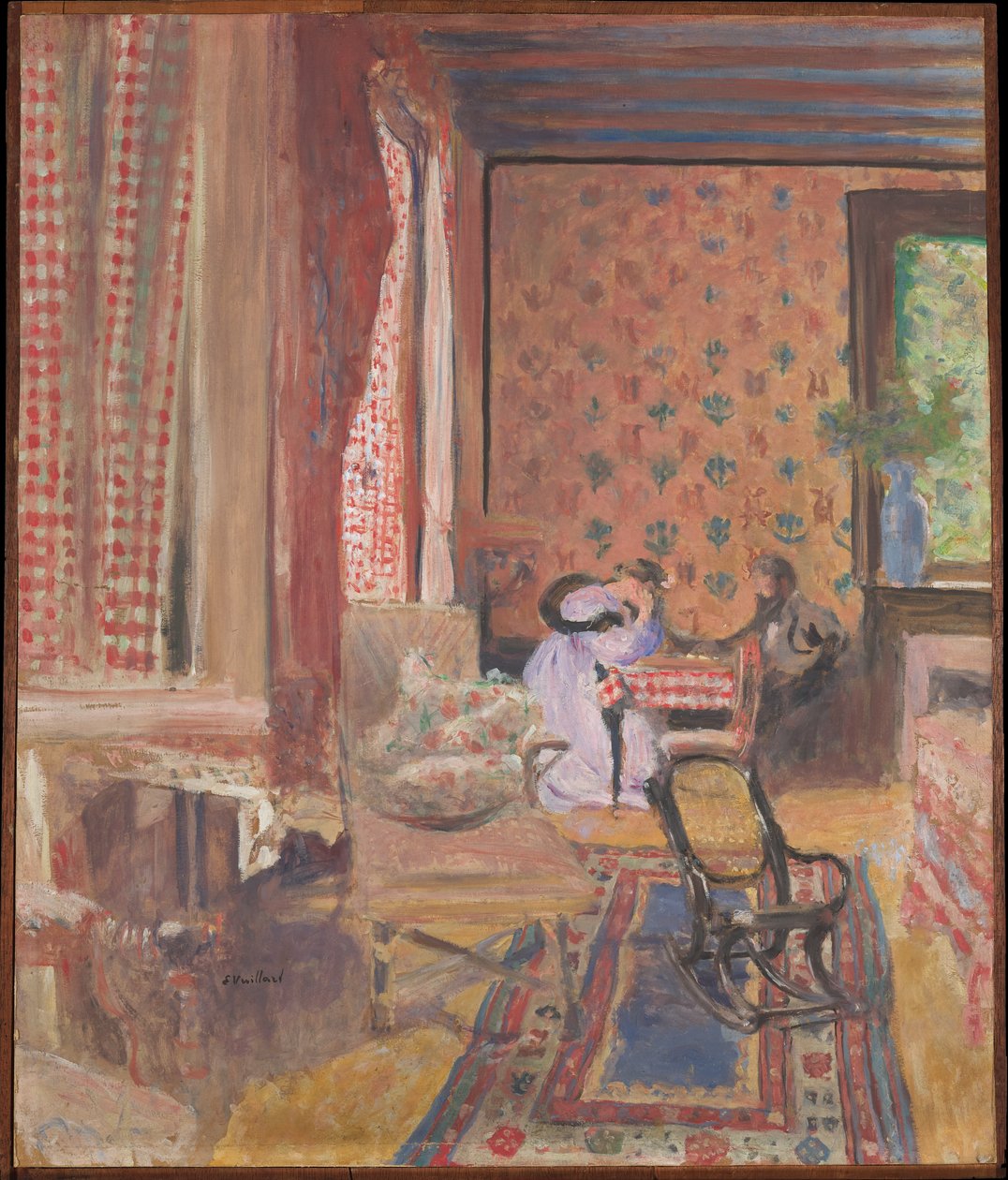 Beim Brettspiel af Edouard Vuillard