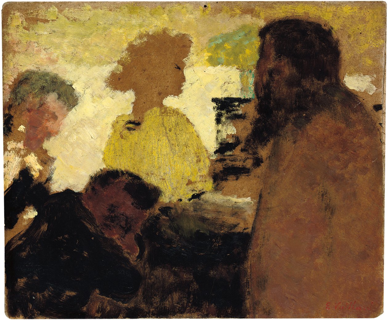Ved klaveret, ca. 1896 af Edouard Vuillard