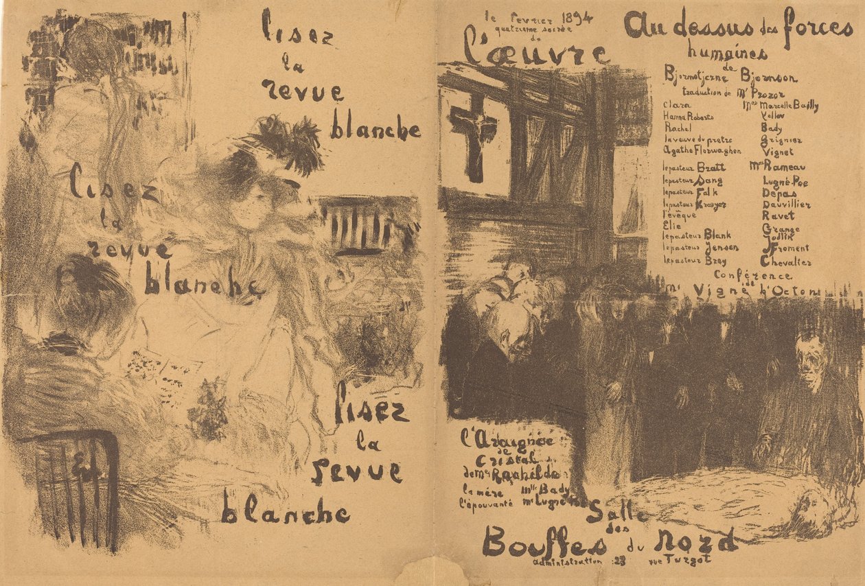 Over menneskelige kræfter; Krystaledderkoppen af Edouard Vuillard