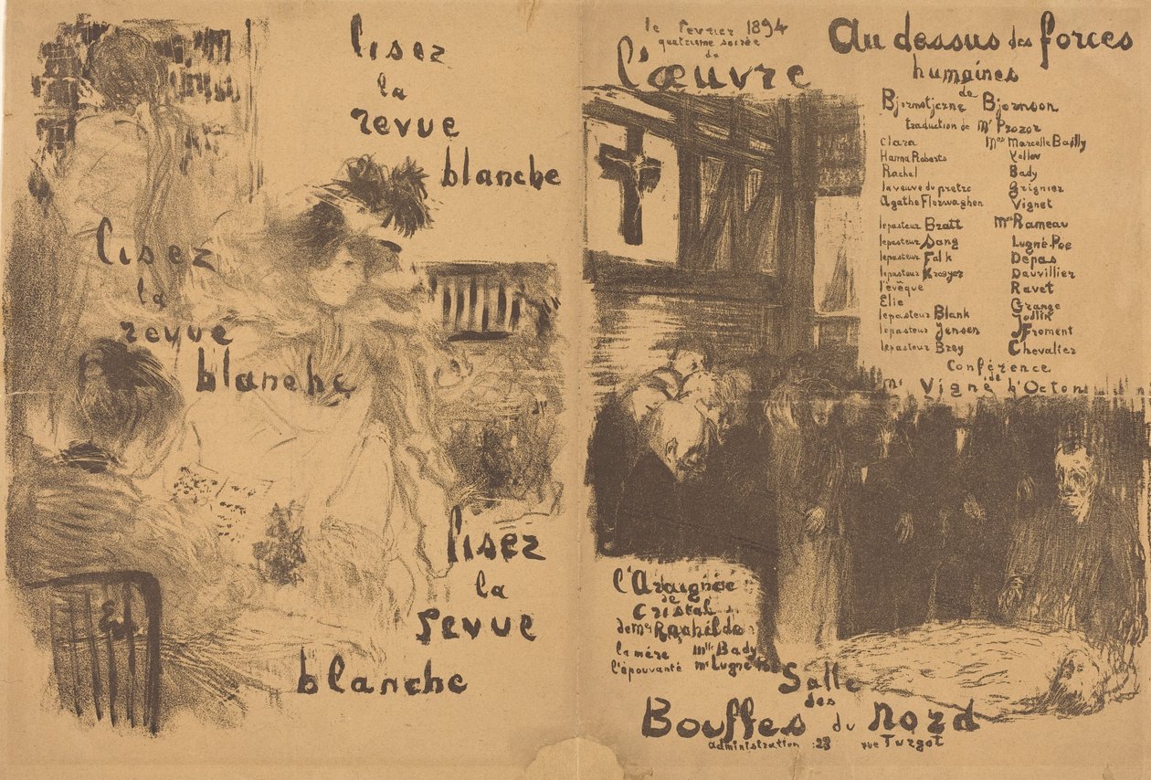 Über menschliche Kräfte hinaus; Die Kristallspinne af Edouard Vuillard