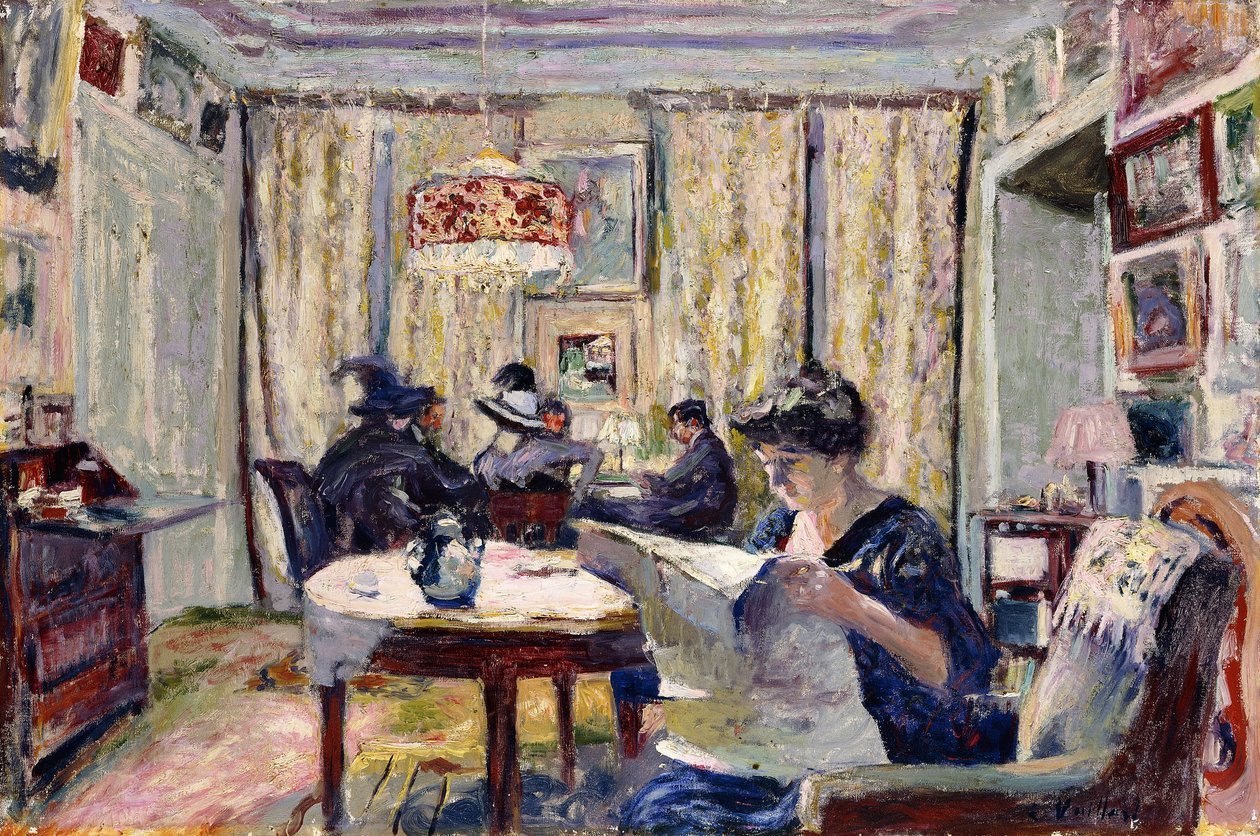 Bridgespillere, ca. 1911 af Edouard Vuillard
