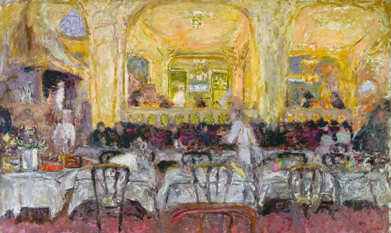 Café Wepler, ca. 1908-10, omarbejdet 1912 af Edouard Vuillard
