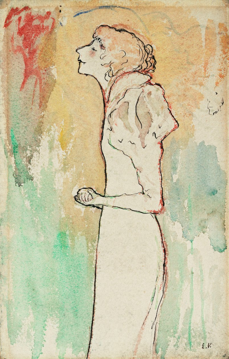 Sanger, c.1891-92 af Edouard Vuillard