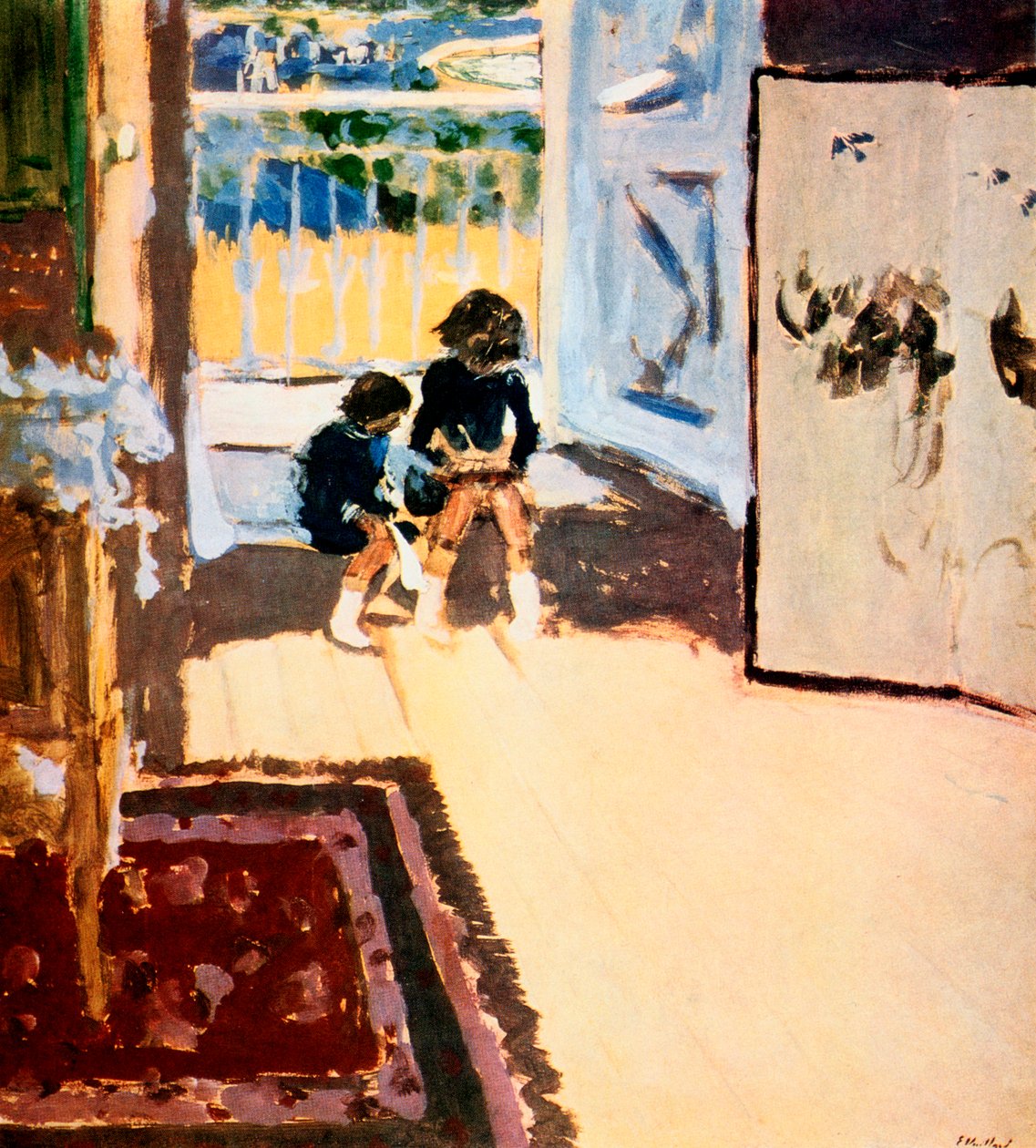 Børn i et værelse, 1909 af Edouard Vuillard