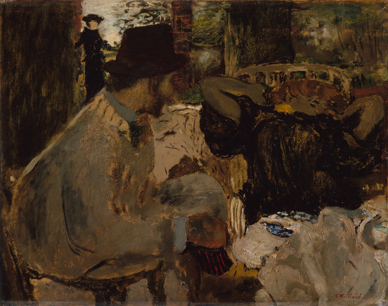 Samtale, 1897-8 af Edouard Vuillard