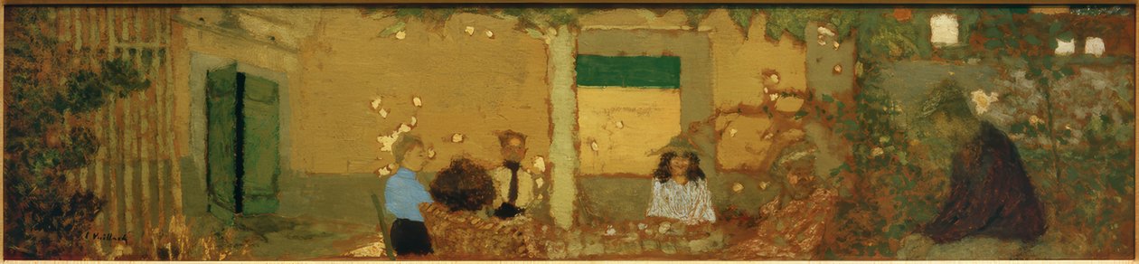 Familie i haven af Edouard Vuillard