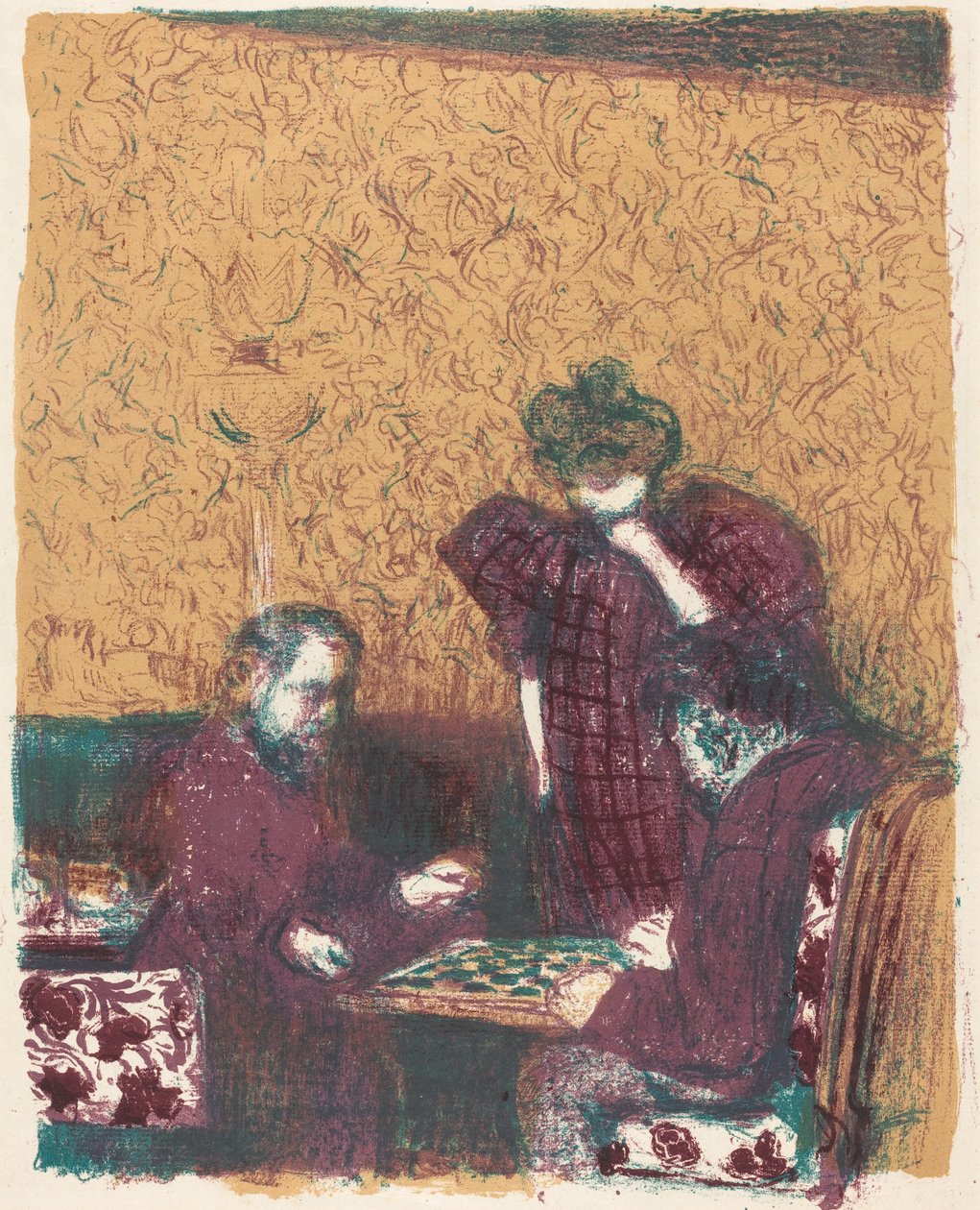 Game of Checkers (La partie de ladies) af Edouard Vuillard