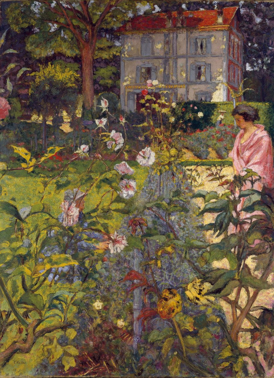 Garden at Vaucresson, 1920 (hundesyge på lærred) af Edouard Vuillard
