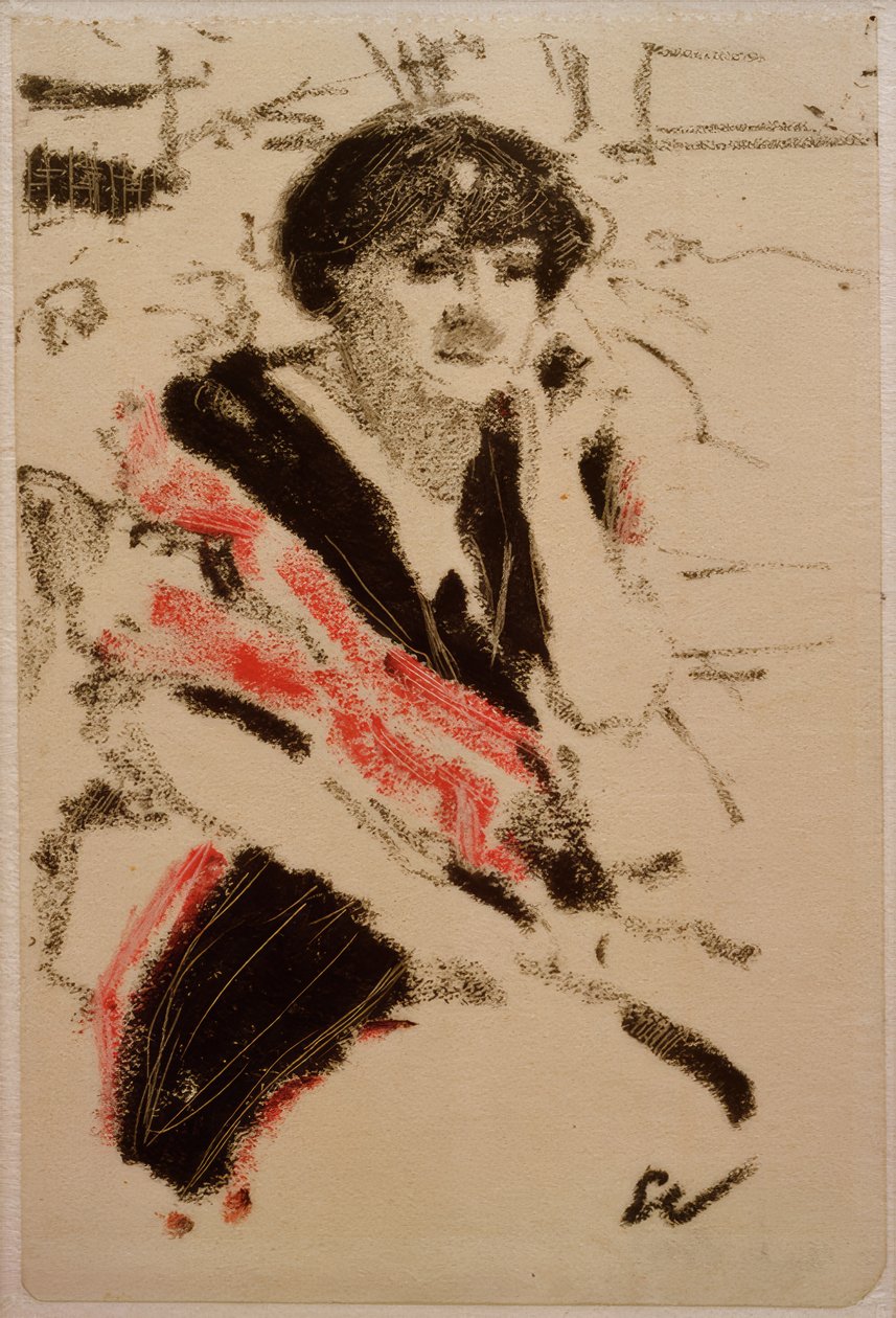 Halvfigur af en siddende kvinde af Edouard Vuillard