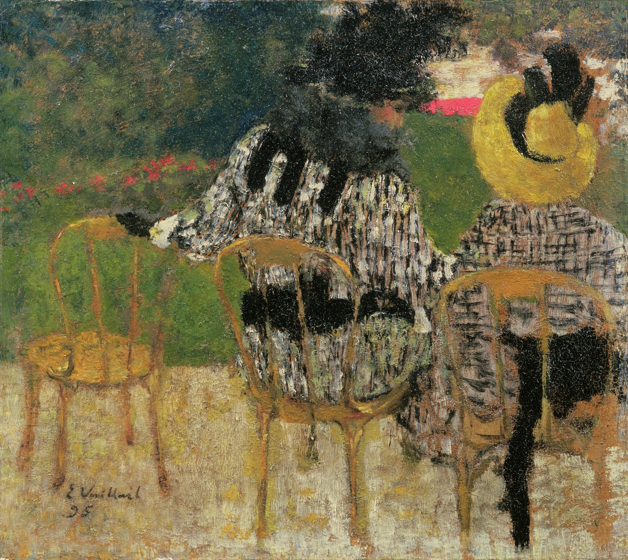 I Tuilerierne, 1895 (olie på pap) af Edouard Vuillard