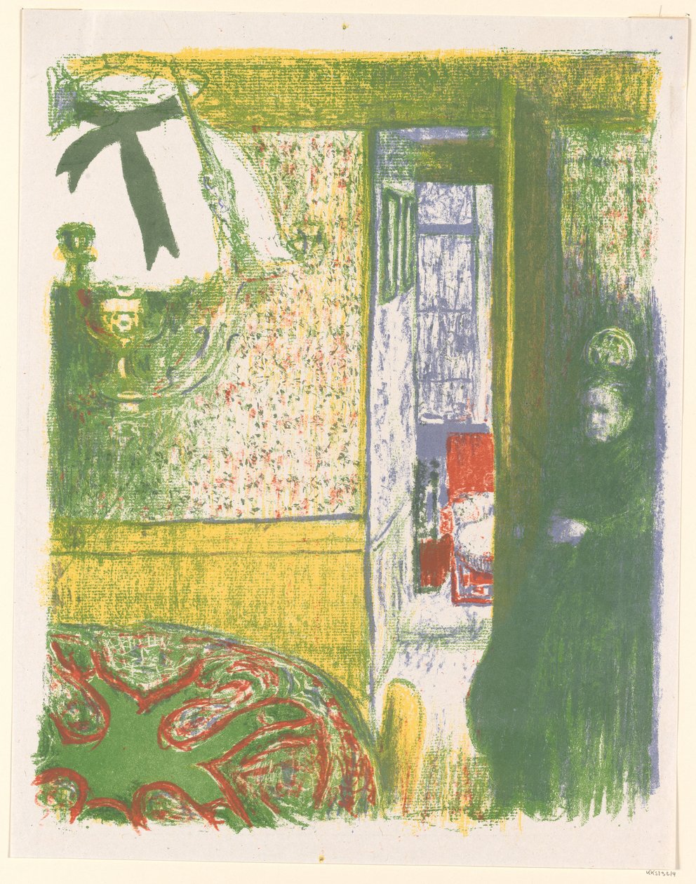 Interiør til affjedring af Edouard Vuillard