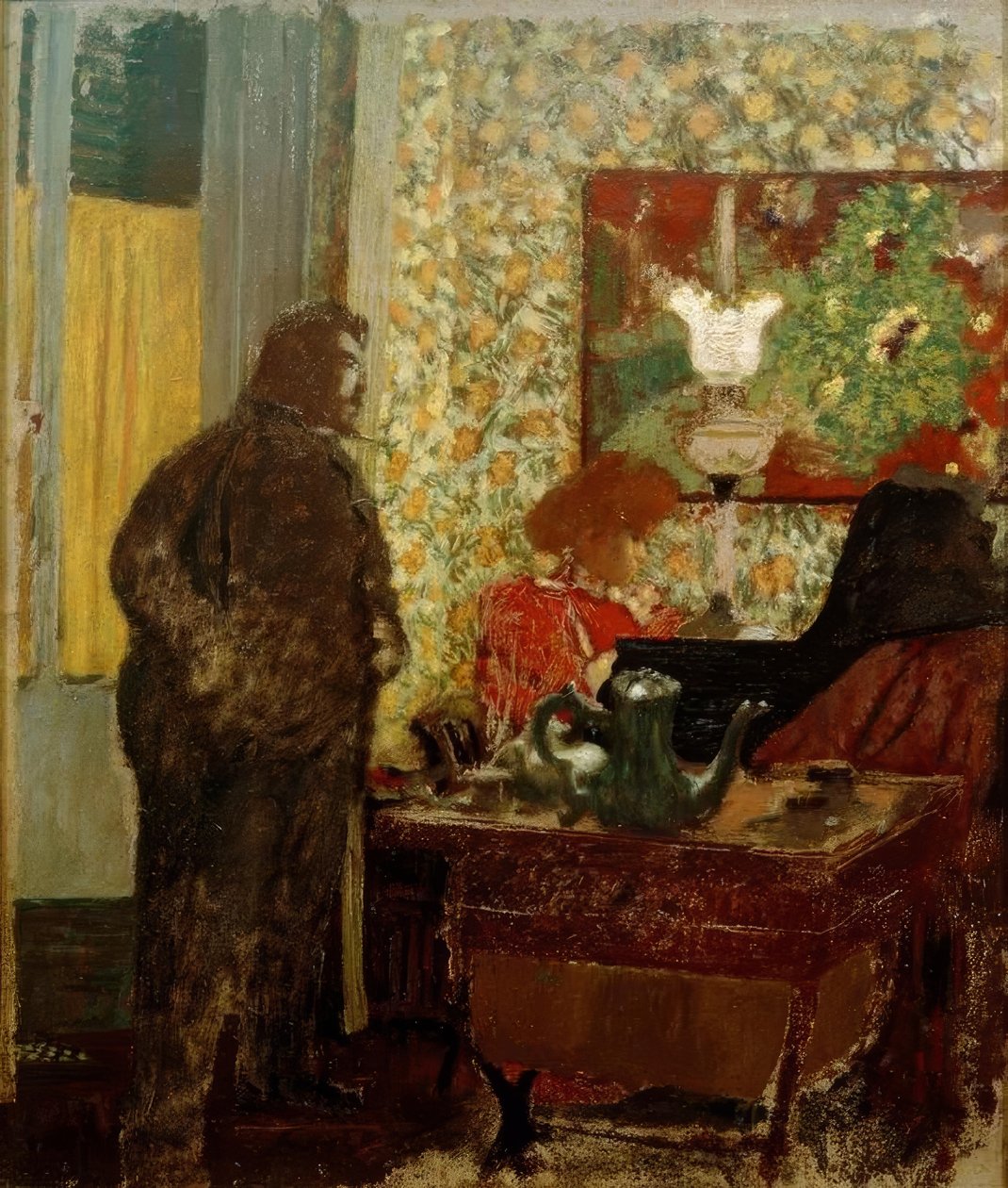 Interiør med Misia Natanson ved klaveret (Cipa lytter til Misia af Edouard Vuillard