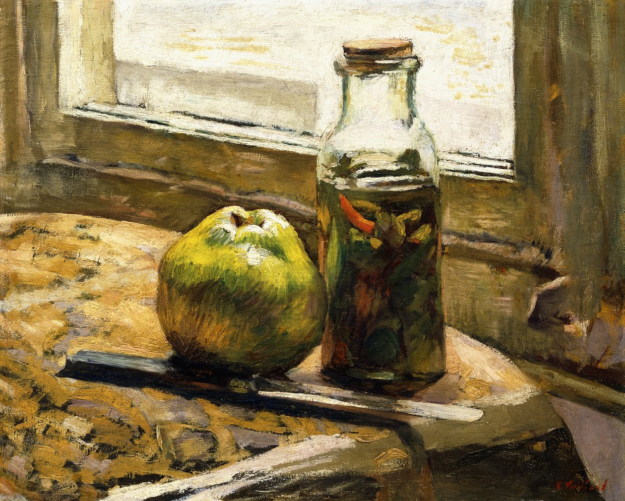 Krukke med pickles og æble, 1889-90 af Edouard Vuillard