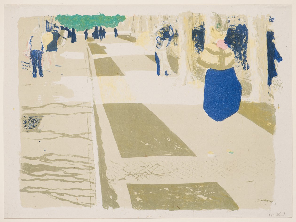 Landskaber og interiører: Alléen af Edouard Vuillard