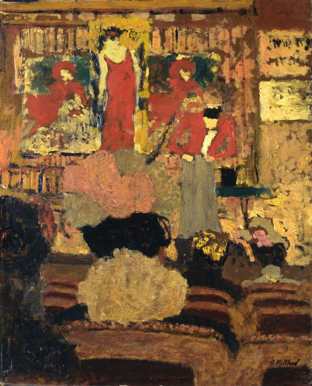 Illusionistnummeret, ca. 1895. af Edouard Vuillard