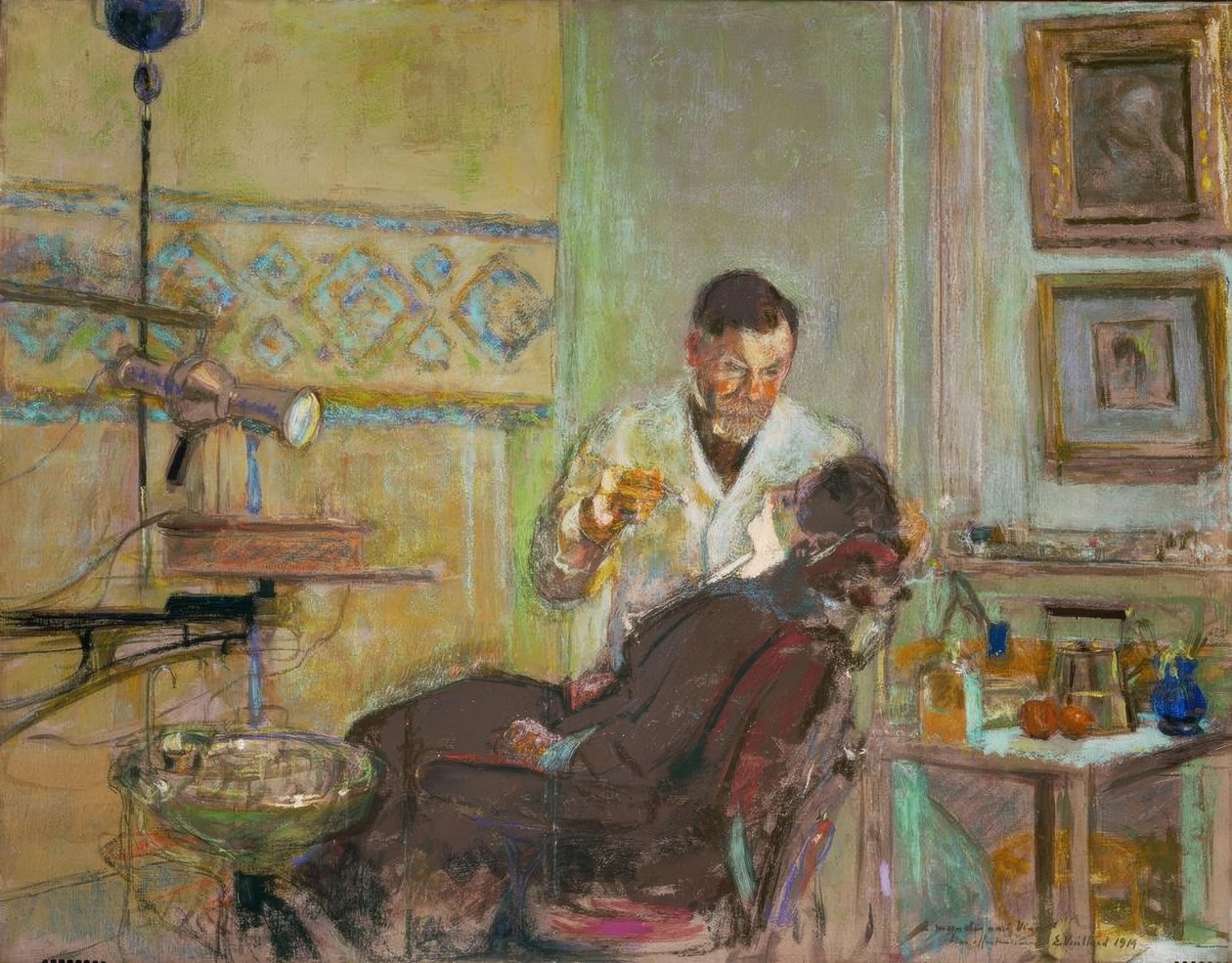 Læge Georges Viau på hans tandlægekontor af Edouard Vuillard